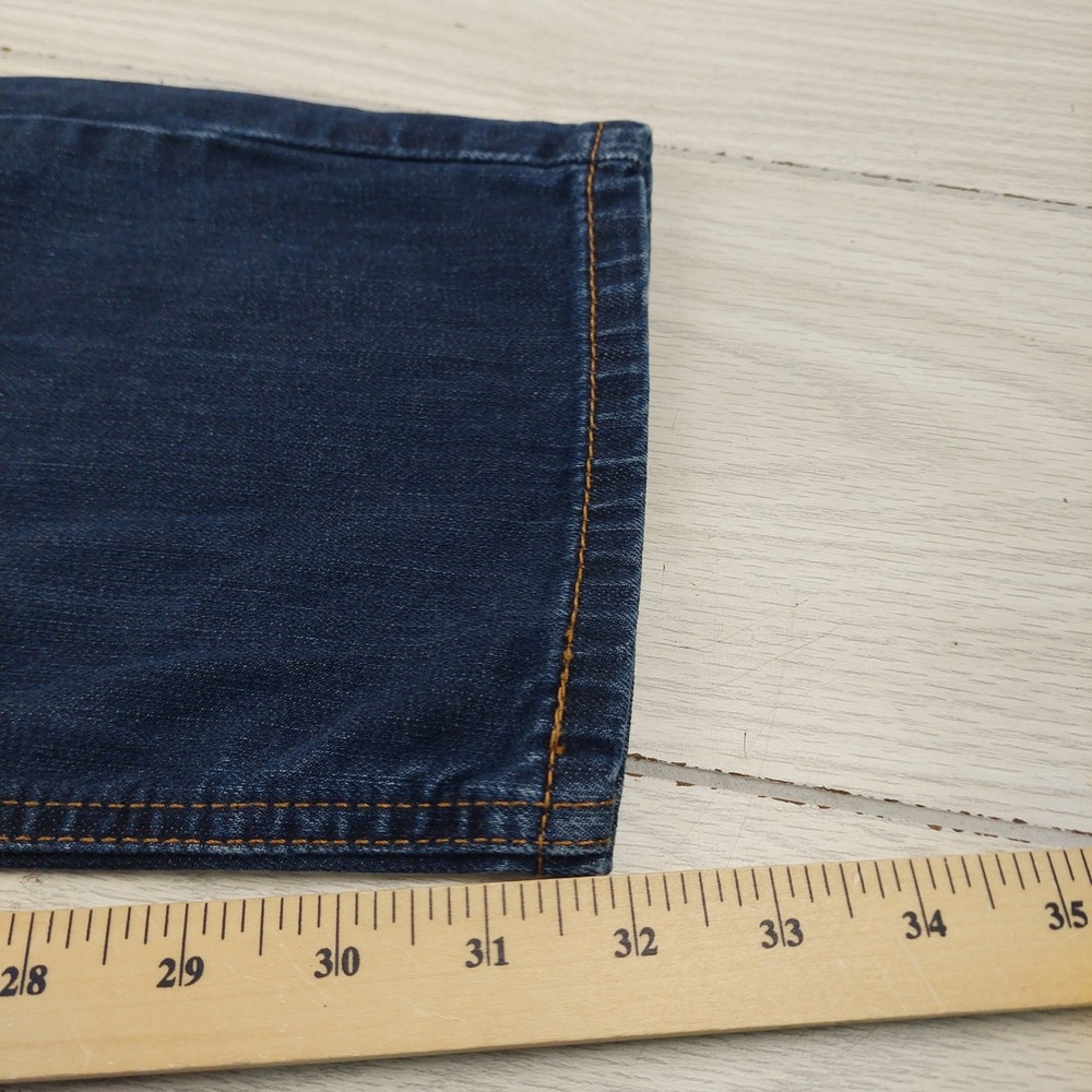 Levi's 541 Athletic Taper Jeans Mens 37x34 Dark Blue Stretch Denim Pants - Picture 7 of 8